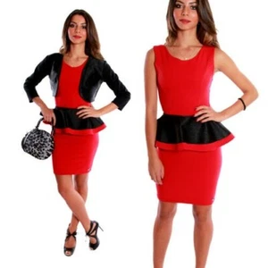 COCONUDA - Ensemble Costume Minirobe Et Veste Soirée Élégant Sexy Moulante - Picture 1 of 8