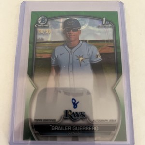 2023 Bowman Chrome Brailer Guerrero Auto Green /99
