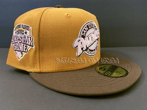 EXCLUSIVE FITTED SAN DIEGO PADRES TAN BROWN PINK UV 1992 ASG NOT HAT CLUB 7 1/2 - Picture 1 of 10