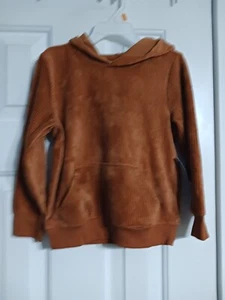 NWT Boy's Old Navy Rusty Brown Hooded Corduroy Pullover Size 4T Kangaroo Pock K5 - Picture 1 of 3