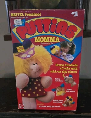 复古美泰学龄前儿童毛绒 Puttins Family Momma Mother 1986 密封 MiSB CPK — 第 1/4 张图片