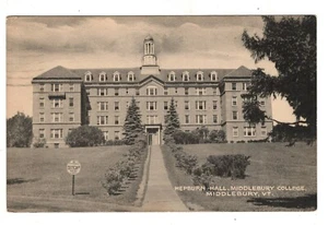 Middlebury Vermont College Hepburn Hall Vintage Postcard VT - Picture 1 of 2