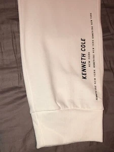 Kenneth Cole New York Men’s White Joggers Sweatpants Big & Tall Size 4X NWT - Picture 1 of 9