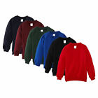 Kids Children Boys School Uniform Plain Fleece Sweat Jumper Pullover 2-14 years