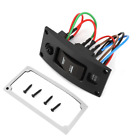 On Off On Deluxe Led Rocker Bilge Pump Switch Panel And Circuit Breaker