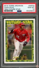 2019 TOPPS ARCHIVES JUAN SOTO 1994 FUTURE STAR #94FS2 PSA 10 POP 11 (874)