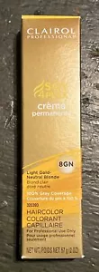 Clairol Professional Permanent Crème Hair Color 8GN Light Gold Neutral Blonde - Picture 1 of 2