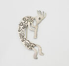 Large vintage dancing Kokopelli sterling silver pin or pendnat Mexico