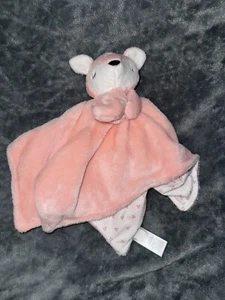 Carters Pink Fawn Lovey Security Blanket Sleepy Deer Plush - Picture 1 of 4