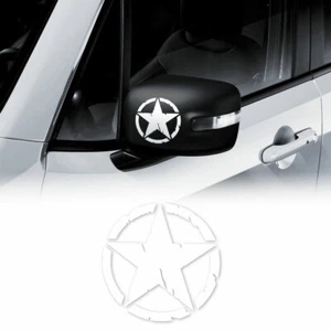 Adesivi Stella Army Militare per Jeep Renegade, Diam 9 cm, Bianco, 2 Pezzi - Foto 1 di 6