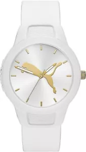 Puma Ladies Reset All White Polycarbonate Watch - P1013 NEW - Picture 1 of 4