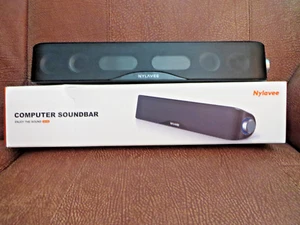 Nylavee Computer Speaker Sound Bar HiFi Sound Bluetooth/ 3.5mm wired SK 100 - Photo 1/4