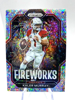 2022 Prizm Kyler Murray Fireworks Silver No Huddle Disco Prizm SP Insert MT-GEM+ - Image 1 of 2