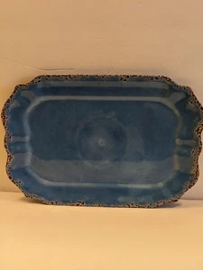 Tl Mulino New York 100 Percent Melamine Blue Crackle Primitive Distressed... - Picture 1 of 6