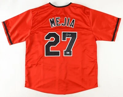 Francisco Mejia Signed Cleveland Indians Custom Jersey (Beckett) - Image 1 of 2