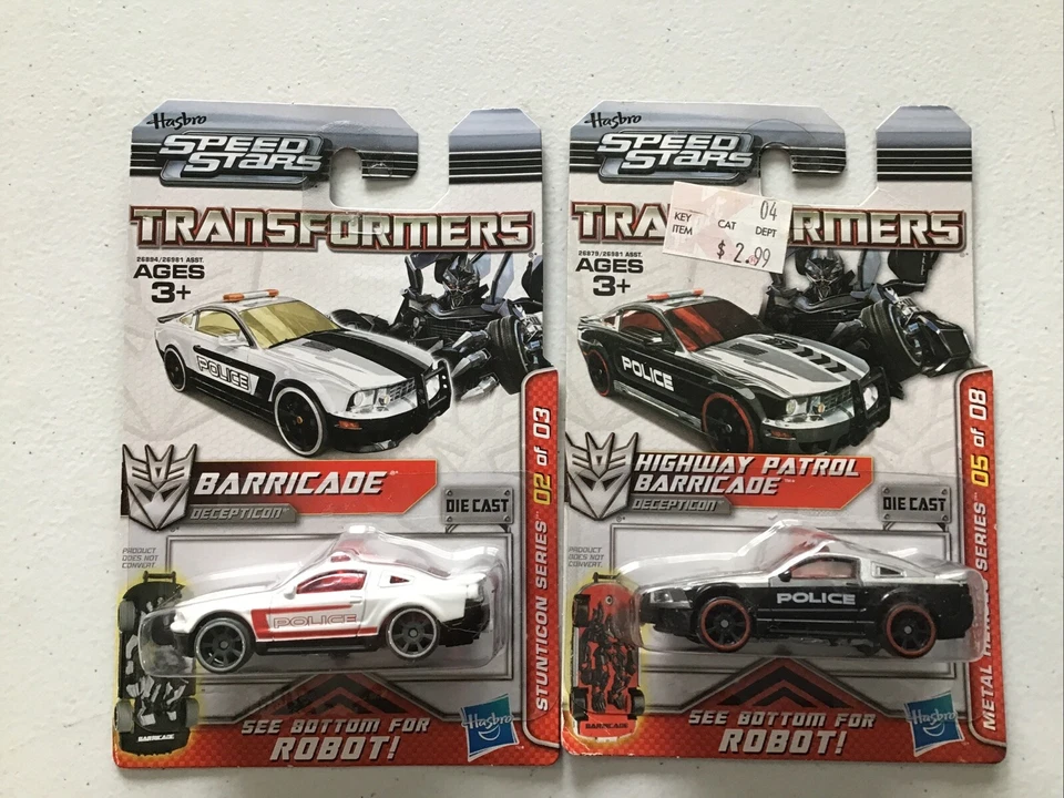 Hasbro Speed Stars Transformers Lot of 2 Barricade - Image 1 of 4