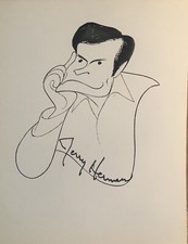 Jerry Herman Signed Al Hirschfeld Print - Broadway