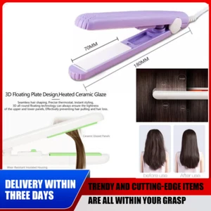 Mini Portable Hair Iron Hair Straightener Curler Professional Hair Irons Ceramic - Picture 1 of 18