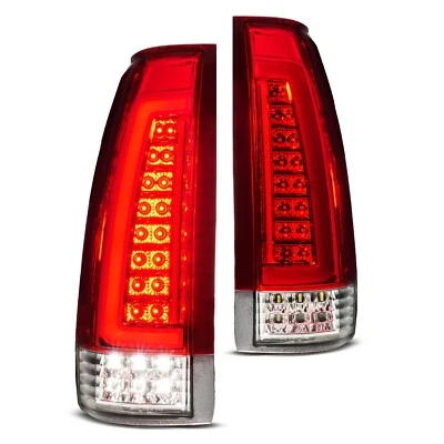 1988-1998 Chevy GMC CK Full Size Pickup Red Full LED Sequantial Tail Lights - Image 1 of 3