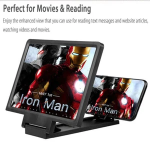 3D Phone Screen Magnifier HD Video Amplifier Screen Display Cell Phones Bracket - Picture 1 of 10