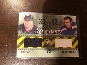 2013-14 ITG Enforcers Combatants Dual Jersey ROB RAY & MICK VUKOTA #C-21 - Picture 1 of 1