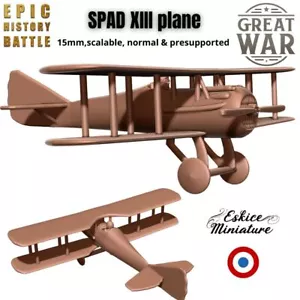 French SPAD XIII Flugzeugpaket - Erster Weltkrieg - 6 mm 10 mm 15 mm - Fow - FFTOWs - Historisch - Bild 1 von 1