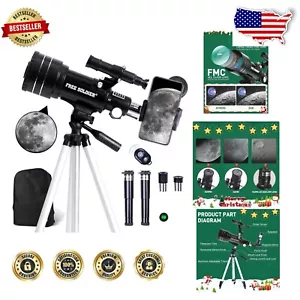 70mm Refractor Telescope for Adults - Stargazing with Wireless Remote & Tripod - Picture 1 of 10