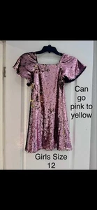 LOT DEAL ! ๐๏ธ GB Girls Party Multi Sequin Dress Lined Size 12 - Picture 1 of 2