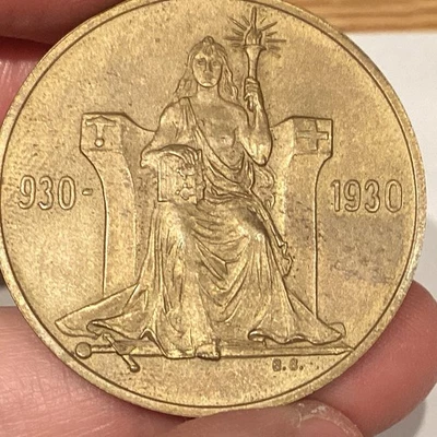 Islandia 1930 2 coronas - 1000 aniversario Foto 1 de 4