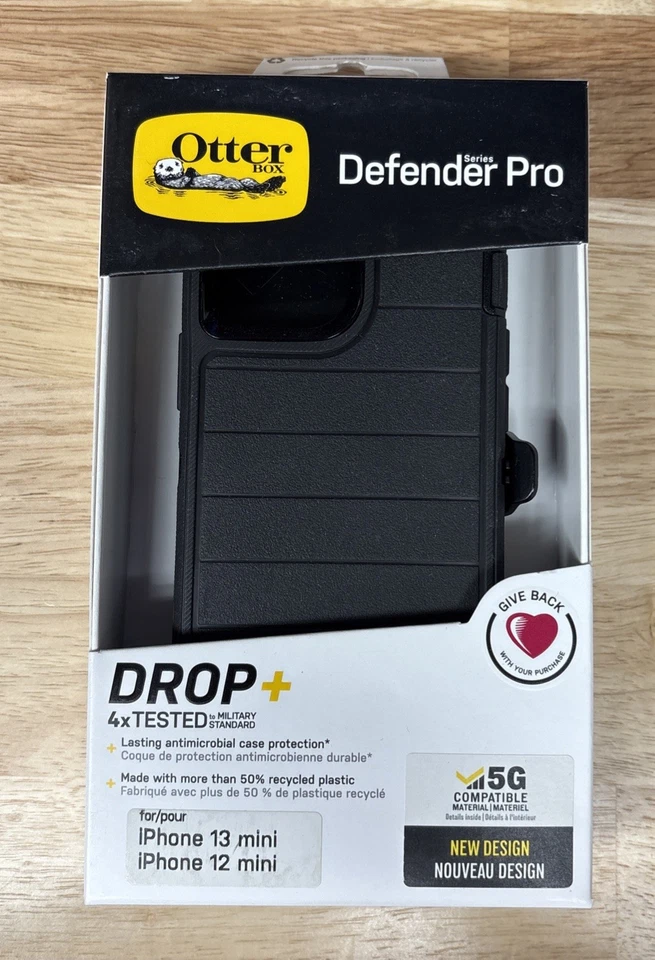 OtterBox Defender Pro Series Case for Apple iPhone 13 mini & 12 mini - Black - Image 1 of 1
