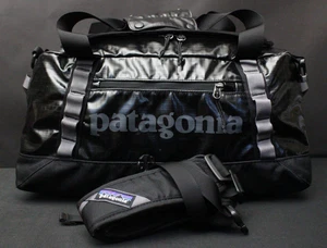 ¡Increíble! (SP18) Patagonia 45L Bolso de Lona Agujero Negro Mochila NEGRO #49337 - Imagen 1 de 23