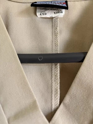 Cherokee Medical Nurse Uniform V Neck Beige Tan Size L - Image 1 of 4