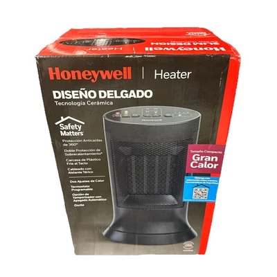 Calentador eléctrico oscilante programable Honeywell Slim Design para uso en interiores Foto 1 de 4