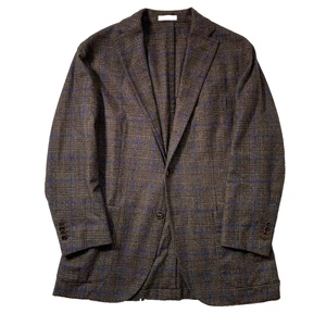 BOGLIOLI tailored jacket size 50 wool Gray check made in italy 77 - Picture 1 of 10
