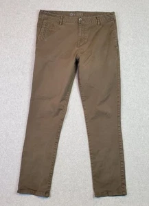 Vuori Collins Chino Pants V433 Men's Size 34x29 Tobacco Brown/Dark Olive Tapered - Picture 1 of 13