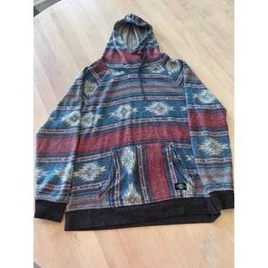 BKC Para hombres Grande Estampado Pullover Sudadera con Capucha Estilo Suroeste Acogedor Informal - Imagen 1 de 6