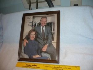 Vintage Framed Jimmy & Rosalynn Carter Signed Photo NO COA free shipping - Picture 1 of 4