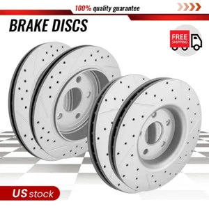 350mm Front Rear Disc Rotors for 2011 2012-23 Jeep Grand Cherokee Dodge Durango - Picture 1 of 6