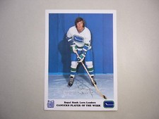 1972/73 ROYAL BANK LEOS LEADERS VANCOUVER CANUCKS NHL HOCKEY PHOTO BARRY WILKINS