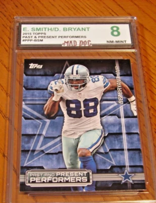 EMMITT SMITH Insert BRYANT***2015 TOPPS PAST Present***Mint 8***COWBOYS**Mad DOG - Image 1 of 2