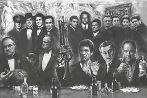 GANGSTERS - GODFATHER GOODFELLAS SOPRANOS SCARFACE POSTER, size 24x36 - Picture 1 of 1