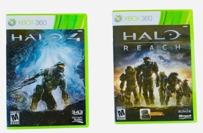 Halo Reach (Xbox 360, 2010) & Halo 4 Complete Manual & Games Set Of 2 - Image 1 of 4