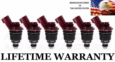 6X Inyectores de combustible Jecs de filtro largo OEM para Nissan 300ZX Máxima Infiniti I30 J30 Foto 1 de 2