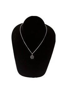 Sterling Silver 925 "Girl" SILHOUETTE Pendant Necklace A Great Gift Idea! - Picture 1 of 4