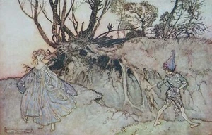 c1908 Original antiker Druck (1) aus EIN MITTSOMMERNACHTTRAUM von Arthur Rackham - Bild 1 von 4