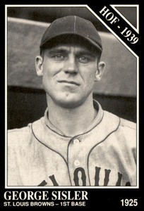 1991 Conlon Collection TSN #66b George Sisler Excellent