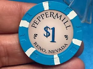 $1————PEPPERMILL ———-RENO NEVADA CASINO CHIP———-—Z-2168 - Picture 1 of 3