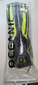 Oceanic Viper 2 offene Absatzflossen, gelb/schwarz XL Herren 12+ Damen 14+ - NEU - Bild 1 von 7