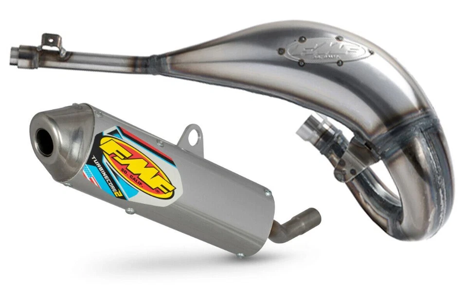 Tubo de escape graso de fábrica FMF y silenciador Turbinecore 2 para 03-07 Suzuki RM125 Foto 1 de 1
