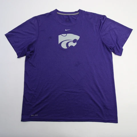 Kansas State Wildcats Nike Dri-Fit Short Sleeve Shirt Men's Purple Used Cover